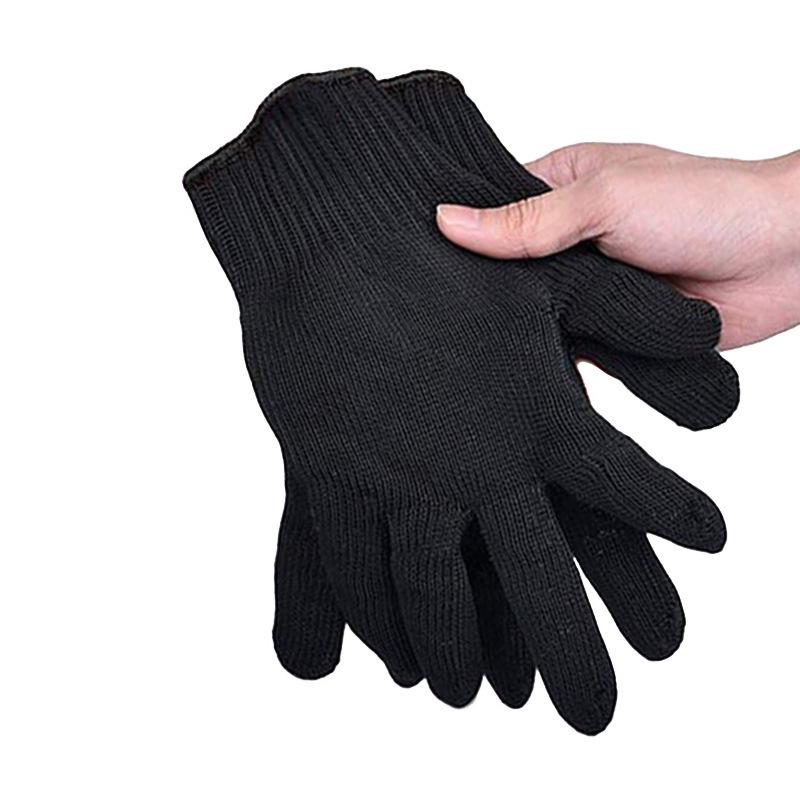 Level 5 Cut-Resistant Steel Wire Gloves - Ideal for Butchering, Fishing, and Multi-Purpose Use. Puncture-Resistant.