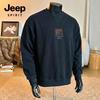 JEEP SPIRIT Herr Lös Passform Rundhals Sweatshirt