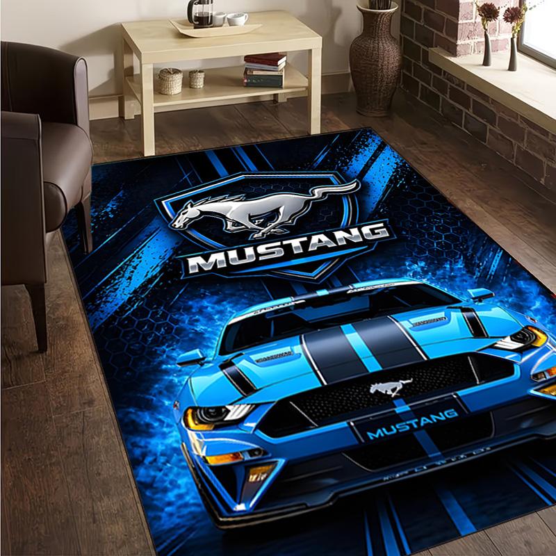 1PC Mustang Carpet Floor mat, Anti-slip mat Chair rug For livingroom,Bedroom, doormat home decor Gift Christmas Gifts