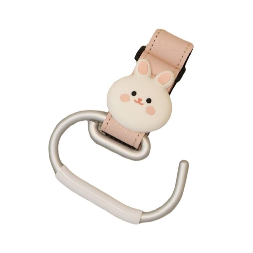 

Cute Bear Design Stroller Clips Non-Slip Universal Stroller Hooks Stroller Accessories розовый
