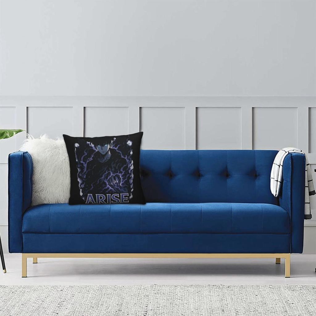 Solo Leveling Shadow Master Pillowcase Soft Polyester Cushion Cover Decoration Pillow Case Cover Home Zipper 45*45cm
