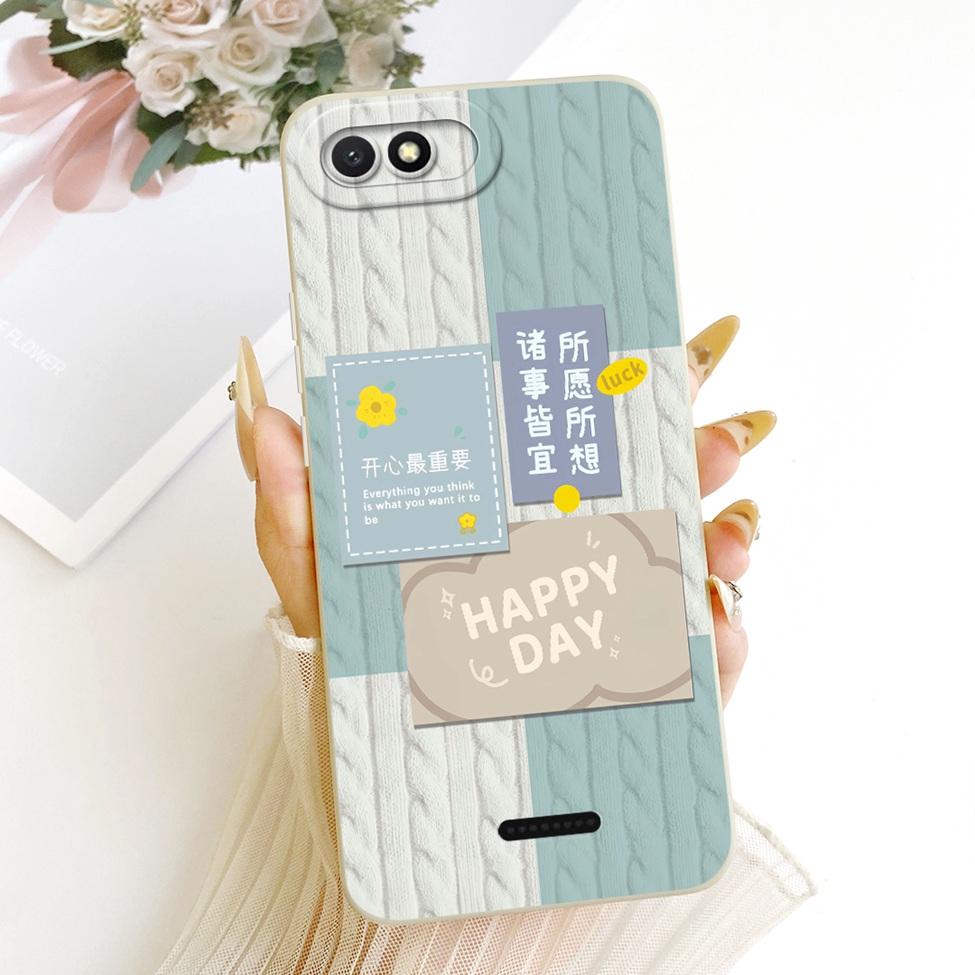 Casing For Redmi 6A Cover Fashion Cartoon Cute Funny Painted Silicone Phone Case M1804C3CG M1804C3CH M1804C3CI
