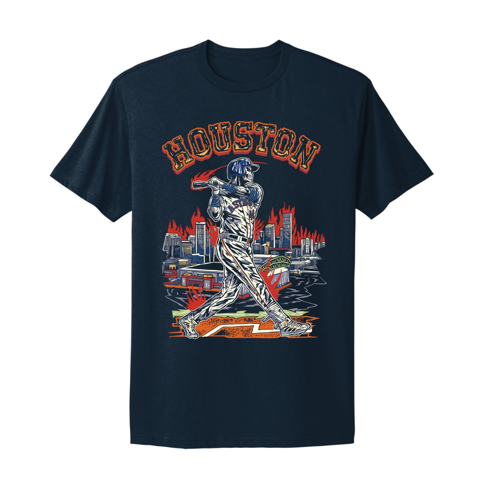 Houston Astros Yordan Vintage Style Skeleton T-shirt XXXXL