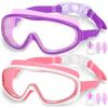 Balení 2 dětských plaveckých brýlí, Plavecké brýle se širokým zorným polem pro děti od 3 do 15 let