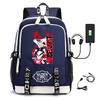 Zaino Tematico Anime Helluva Boss per Ragazzi Studenti Grande Capacità Borsa da Scuola da Viaggio Unisex Tessuto Oxford