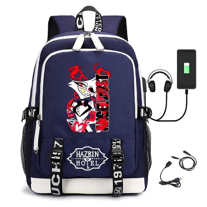 Zaino Tematico Anime Helluva Boss per Ragazzi Studenti Grande Capacità Borsa da Scuola da Viaggio Unisex Tessuto Oxford