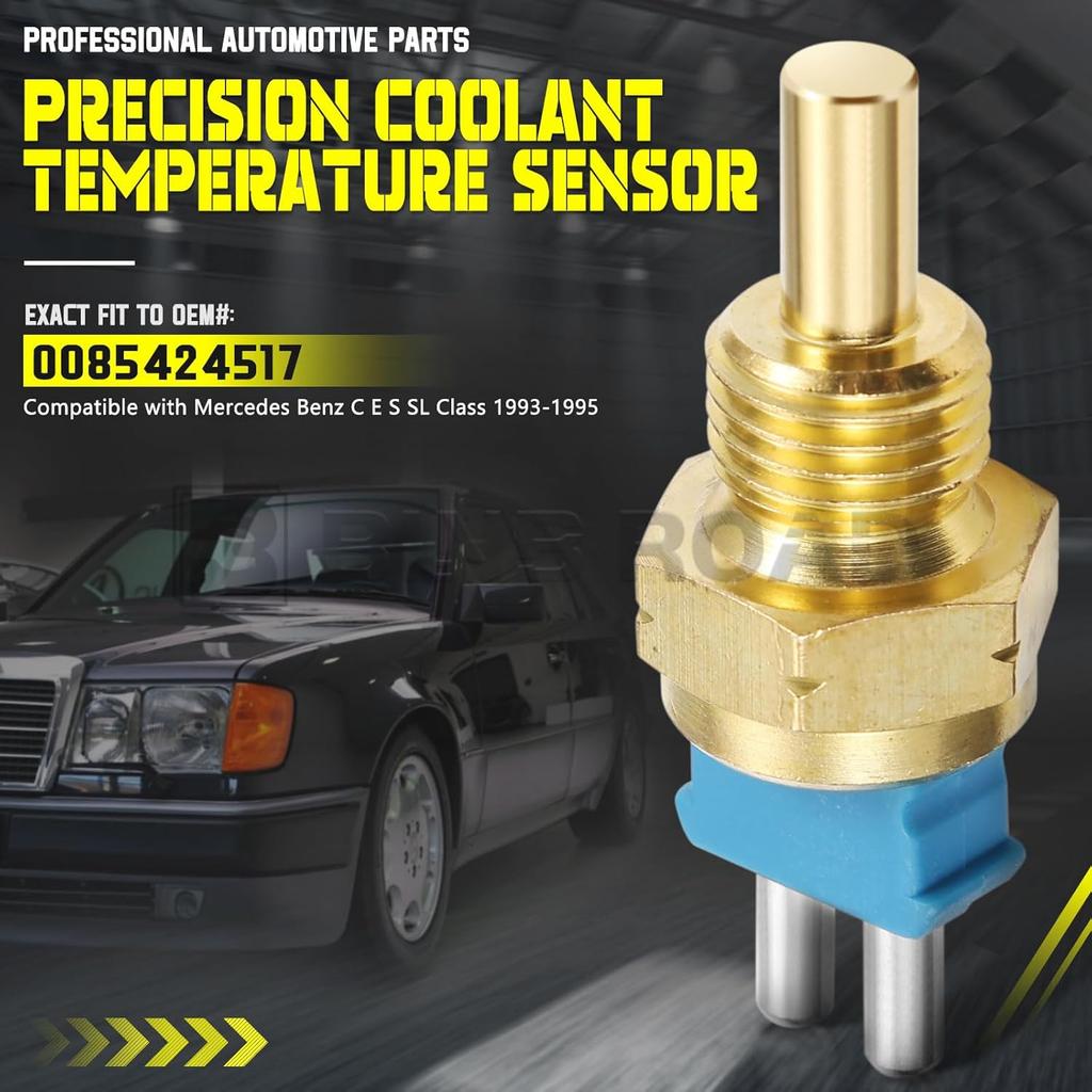 Coolant Temperature Sensor 0085424517 Compatible with Mercedes Benz W124 W126 R129 W140 W201 W202