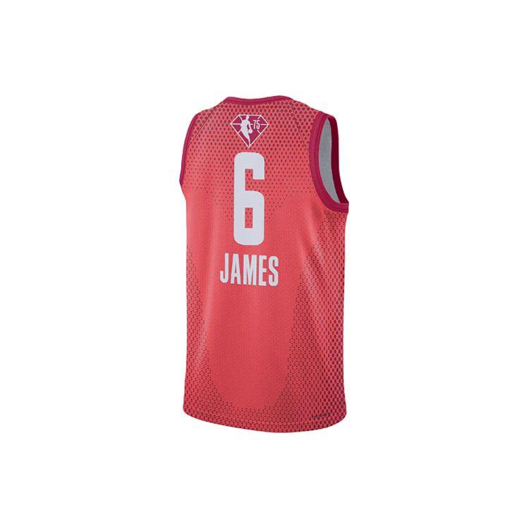Jordan NBA Retro Sports Basketball Jersey 2022 All-Star Game LeBron 6 Men Jersey Red DH8042-619
