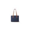 New Lee Leather Tote Bag, Shopping Bag, Shoulder Bag Regular Women's Dark Blue/Light Blue LE250115M