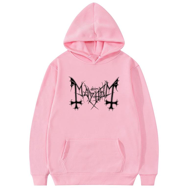 Mayhem Deathcrush Hoodie Music Rock Band Print Streetwear Unisex Women Hip Hop Fashion Sweatshirts Oversized Hoodie Male Tracksuits