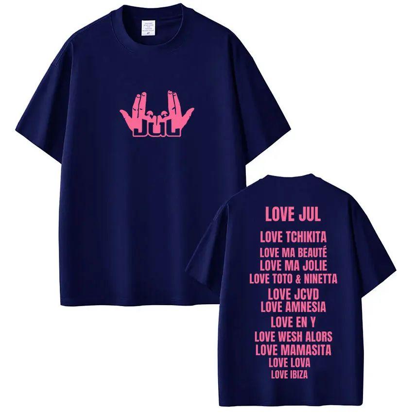 Hip Pop Y2k Tops Rapper Jul Love Jul Classic Graphic Tshirt Fashion Music 202526 Cotton Printed Tshirt Casual Loose T Shirts