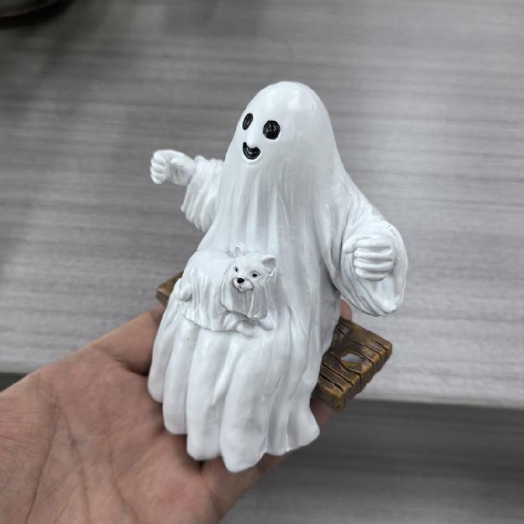 Halloween Resin Specters Swinging Charm Resin Swing Specters Figure Halloween Hanging Decors for Kids Family Enjoyment