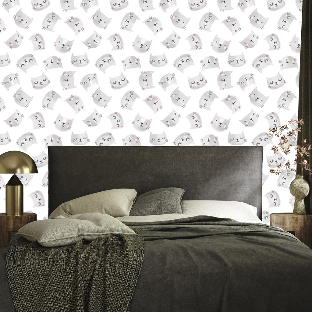Wallpaper Cats faces for living room and bedroom 50x1000