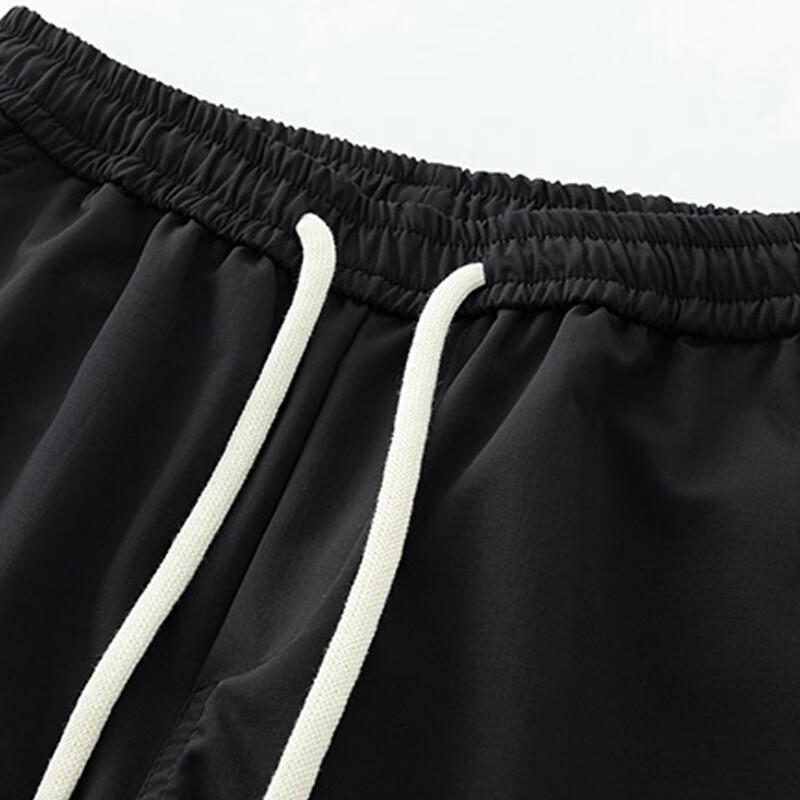 Men's Drawstring Straight-Leg Cargo Casual Pants