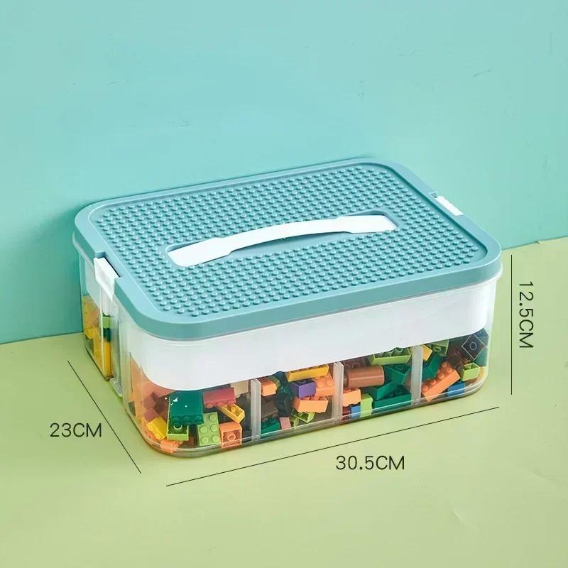Lego Storage for kids Building Blocks Storage Boxes Adjustable Lego Organizer Container Grid Children Toy Organizer Storages Box