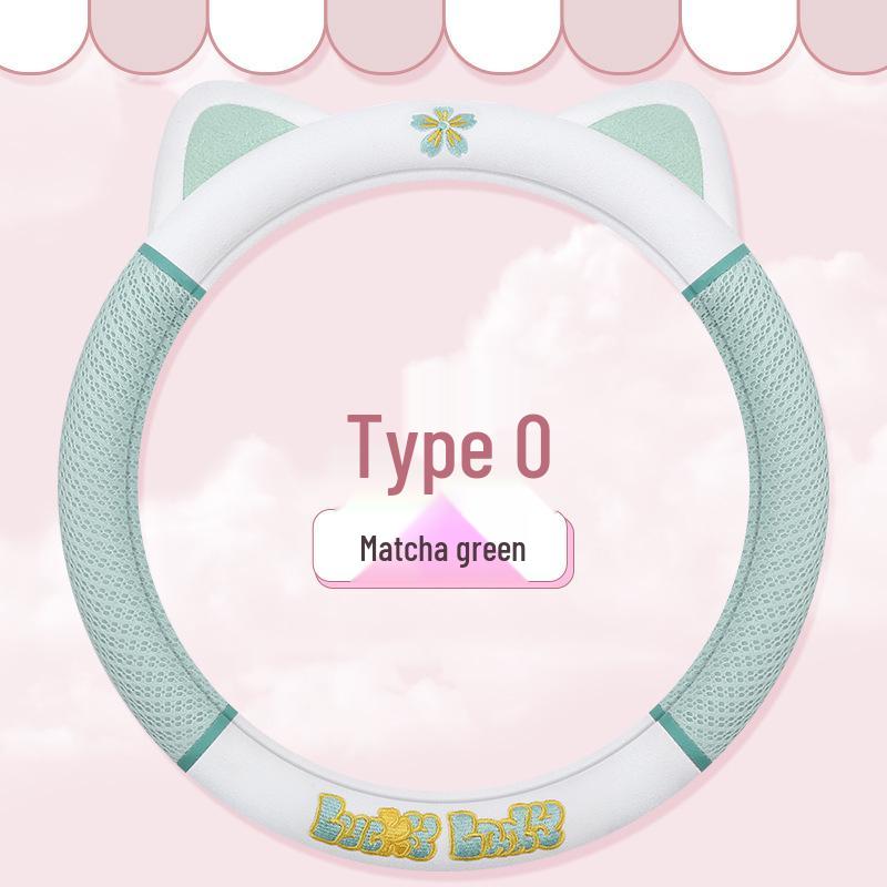 Cute Kitten Breathable Steering Wheel Cover 2023