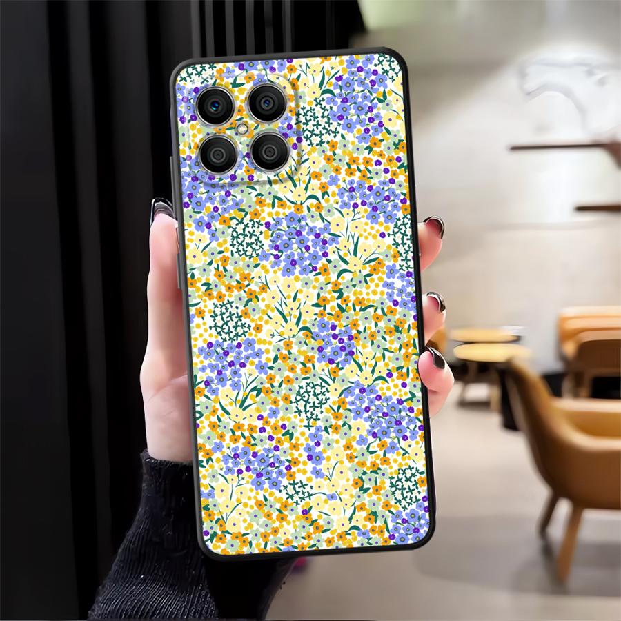 

Чехол для Honor X9a X8 70 Magic5Lite X5b 8X 200 400 Lite X7 X6 90 Funda Чехол для телефона Свежие цветы Honor X7c