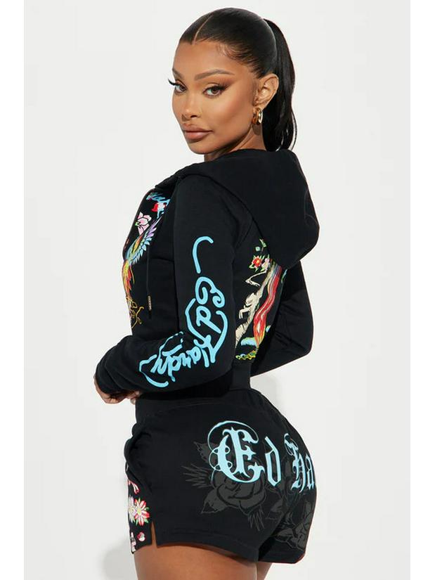 XH903 European & American Women's Spring/Summer 2024 Printed Fashion Casual Suit
