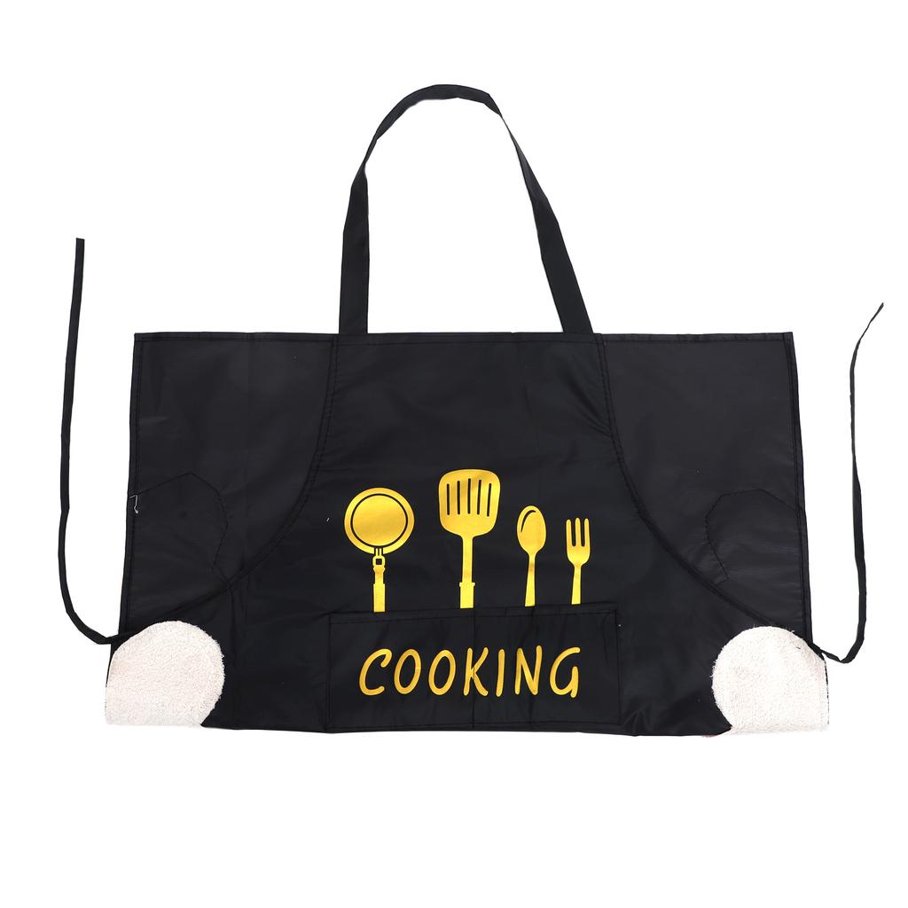 PVC Kitchen Apron Oil Proof Multi-Functional Baking Accessory with Pockets for Home Bbq Cooking Apron Cooking Protector
