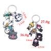 Anime Demon Slayer Metal Keychain Kimetsu No Yaiba Tanjirou Nezuko Agatsuma Zenitsu Figure Pendant Keyring Cosplay Jewelry