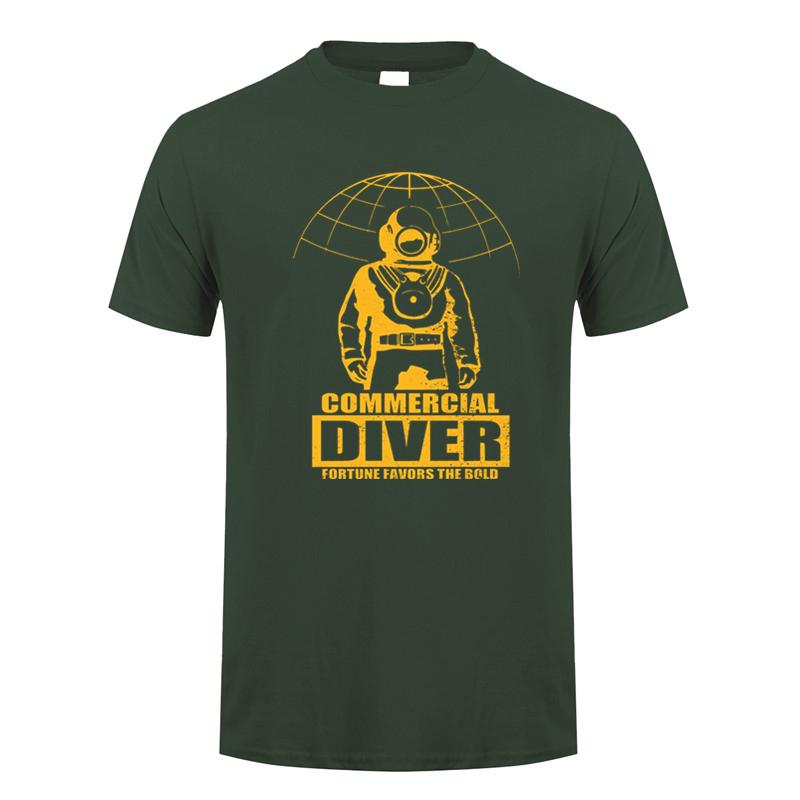 Commercial Diver T Shirts Unisex Graphic Dive Scuba Diving Streetwear Short Sleeve Tshirt Gifts Summer Tshirt Unisexs Dy203