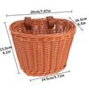 Children's Retro Rattan Bike Basket with Bell, Stickers, and Handlebar Tassels - Bicycle Accessories