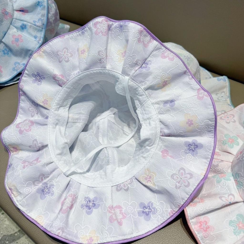 Women's Hat Spring Summer Thin Children's Fisherman's Hat Princess Cute Sweet Sunshade Hat Big Eaves