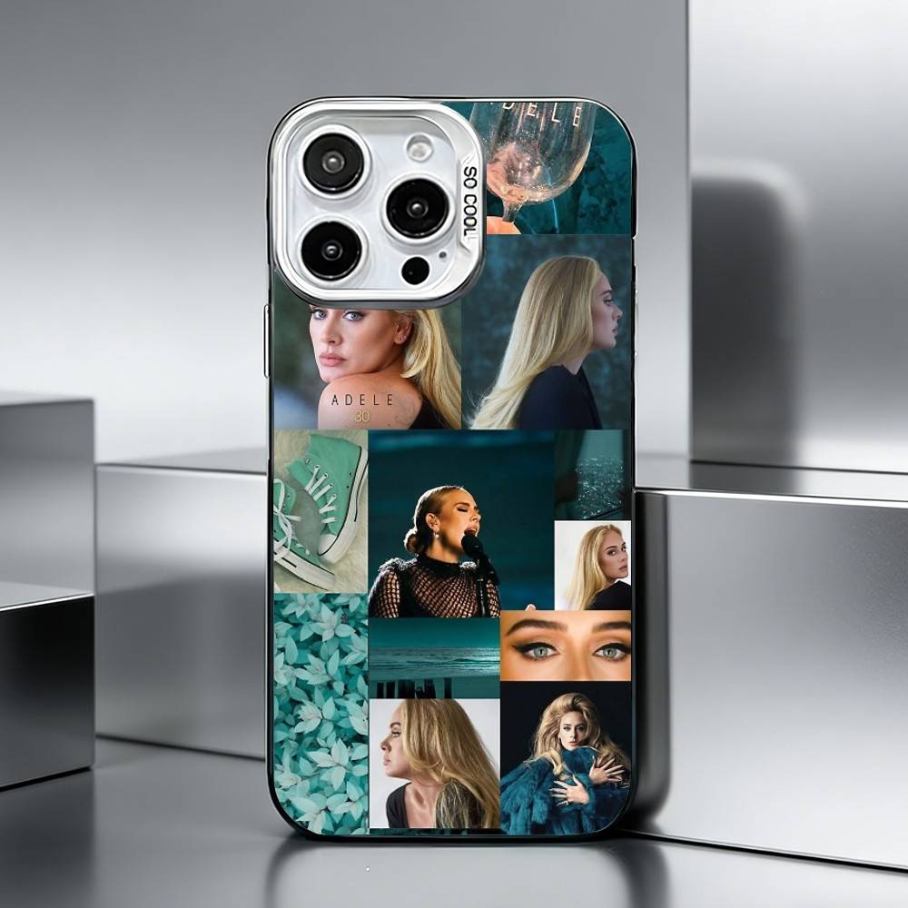 Singer idol A-Adele A-Adkins-AA   Phone Case For iPhone 17,16,15,14,13,12,11 Plus,Pro Max,XS,Colored silver phone case