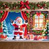 Yuletide Background Gift Boxes Noel Backdrop Christmas Banner Festive Ornaments Festive Banner For Christmas Party Winter Indoor
