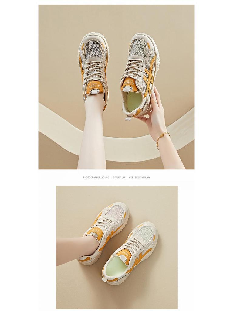 Damen-Sommer-Mesh-Sneakers im koreanischen Stil mit Höhenerhöhung, RD1802