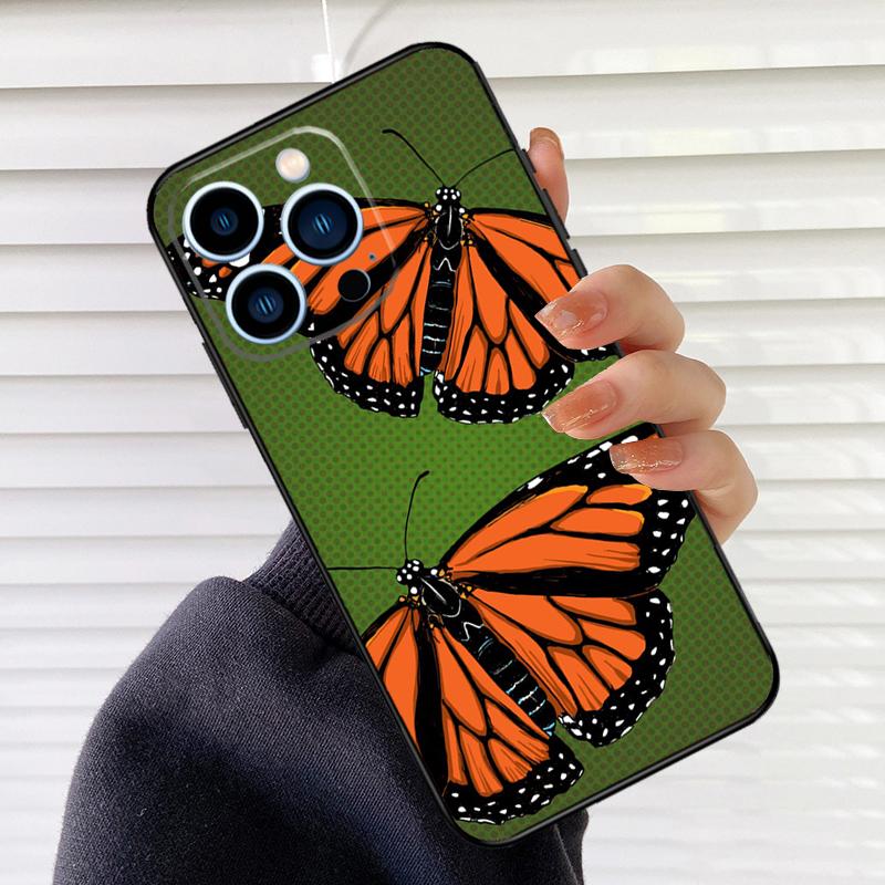 Butterfly Phone Case For iPhone 17 16 15 13 11 12 14 Pro Max mini 15 16 Plus 16e 17 Air Cover Fundas