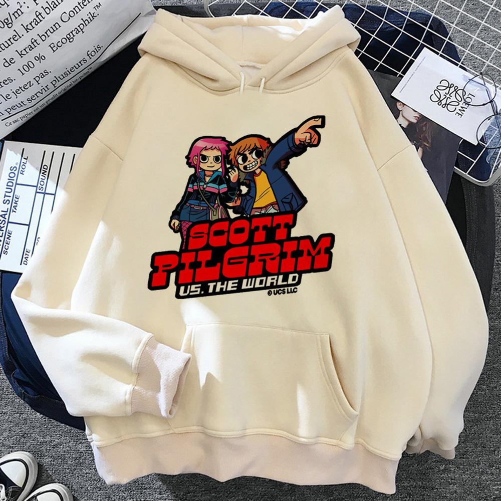 Scott Pilgrim Kapuzenpullover Freizeitkleidung Athleisure Manga Comic Anime Harajuku Damen Pullover Hoddie Designer lustig Athleisure