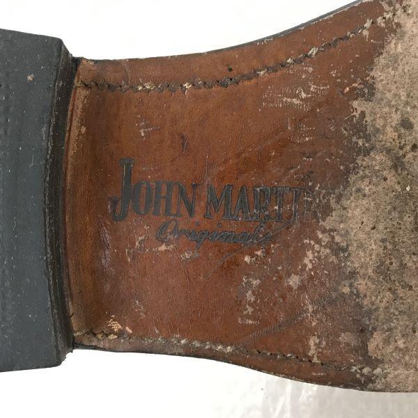 60s-70s Vintage/JOHN MARTIN VULCAN ARCH LIFT/Goodyear Welt Leather U-Tip Shoes/6.5E/24.5/Brown/BROWN/Dress Shoes(USED)