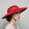 Wide Brim Vintage Fascinator Hat Big Bride Headdress Exquisite Masquerade Top Hat  Party