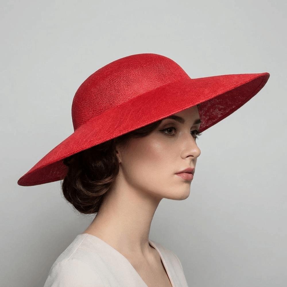 Wide Brim Vintage Fascinator Hat Big Bride Headdress Exquisite Masquerade Top Hat  Party