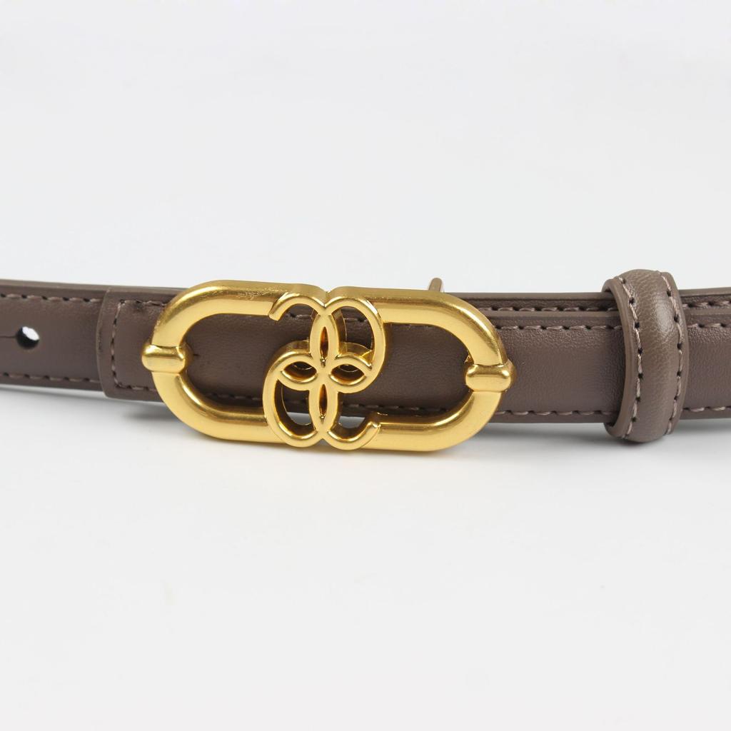 Women'S Leather Thin Belt Decorative Shirt Waist Seal With Dress Suit Waist (2Cm 8 Colors Optional)