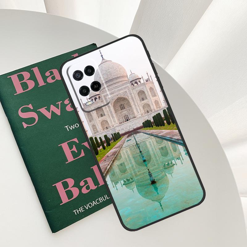 Taj Mahal India Mausoleum Case For Oppo A52 A72 A76 A96 A54 A74 A94 A54S A57S A58 A78 A98 A57 A77 A15 A16 A17 Cover