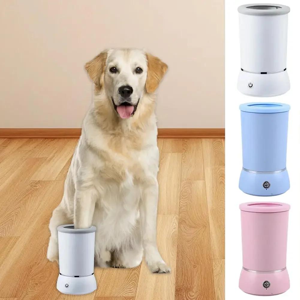 Automatic Dog Paw Cleaner Pet Foot Paw Washer Electric Paw Massager USB Charging for Small Medium Large Dogs Pet Foot Washer Cup