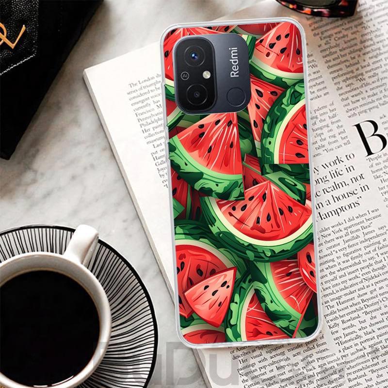 Watermelon Summer Fruit Cover For Xiaomi Redmi 13 13C 14C 12 12C 10 10C 9 9C 9T 9A Phone Case 10A 8A 8 7A 7 6A 6 K80 K70 K60 K20