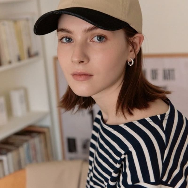 

DEPOUND dpwd ballcap - beige/black denim beige+black denim