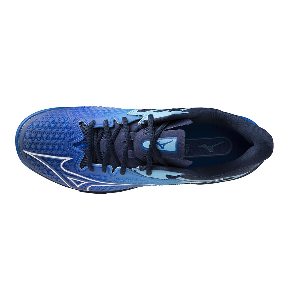 Tennis Shoes Wave Exceed TOUR 6 OC Artificial Grass Court Club Activities Lightweight Soft Tennis Hard Tennis Blue X White X Navy Cm 2E [Mizuno]