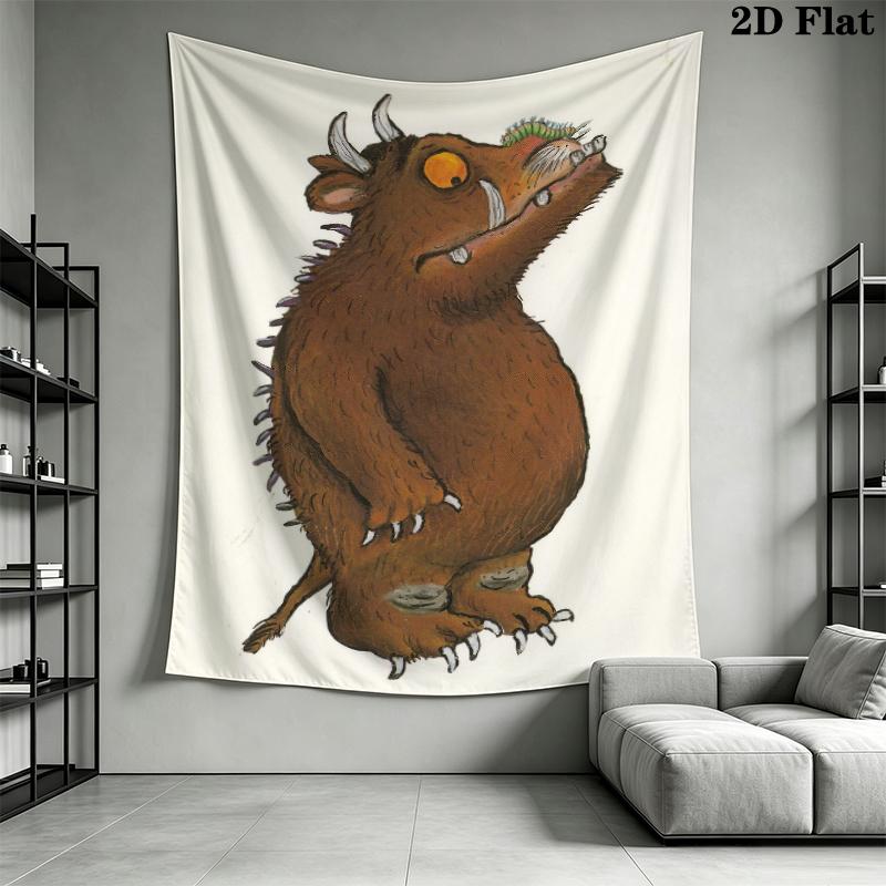Gruffalo Nástěnná tapiserie Estetické závěsné na zeď Tištěná látková přikrývka Dekorativní tapiserie do ložnice obývacího pokoje Domácí dekorace