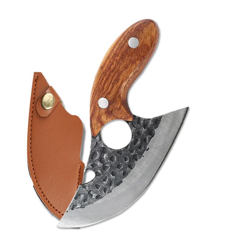 

Нож для разделки филе из нержавеющей стали, многофункциональные кухонные ножи, кованный вручную нож для разделки мяса, острый универсальный нож для резки мяса 5 inch