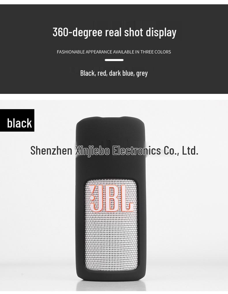 JBL GRIP Neon Bluetooth-Lautsprecher Weiche Silikon-Schutzhülle - Tragbar und farbenfroh