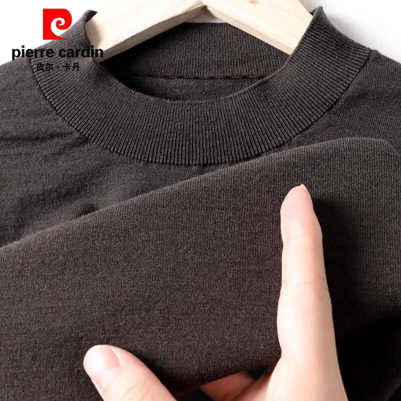 Pierre Cardin Men's 100% Wool Mock Neck Sweater