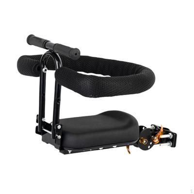 Kids Bike Seat Front Mounted with Handrail Armrest Attachment Baby
