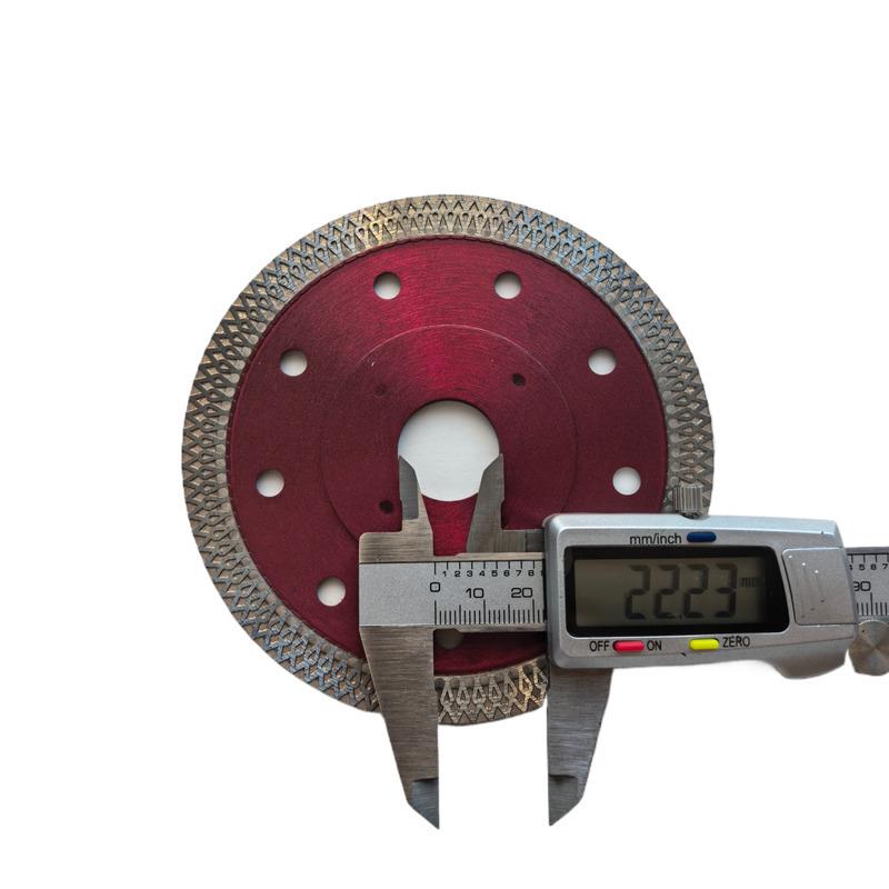 115mm Ultra-Thin Diamond Porcelain Tile Cutting Blade for Angle Grinders - Ideal for Ceramic and Slabs