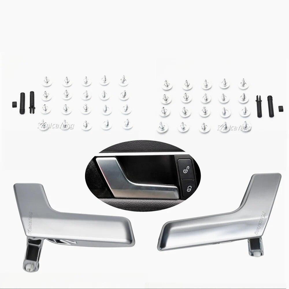 Car Styling For Mercedes Benz C-Class C200 W204 GLK X204 With Chrome Interior Inner Door Handle Panel Pull Trim Cover 2047201171