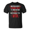 Matching Valentine's Day Couple T-Shirts – "Italian Love" Print, Black/Red Color, Exclusive Gifts for Couples, Casual Everyday Wear, Perfect Gift