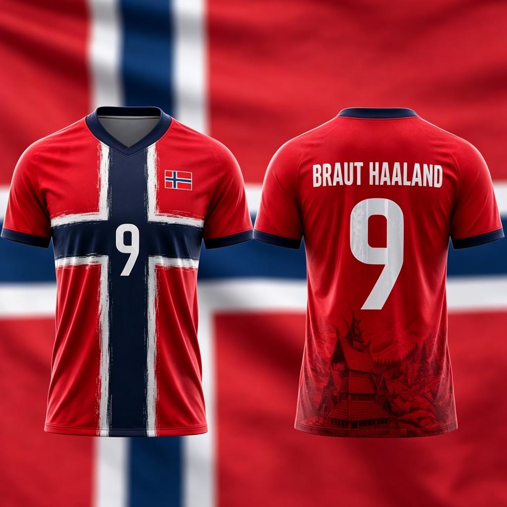 2026 New Norwegian National Team Football Jersey 3d Printing Summer Sports Unisex T-Shirt Kid's Clothing Tee Woman Hiking T-Shirt